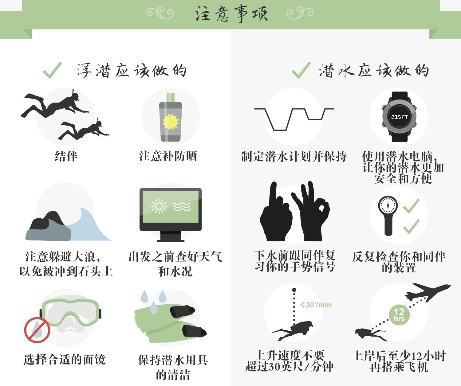 水肺潜水完能浮潜吗,水肺潜水和浮潜区别