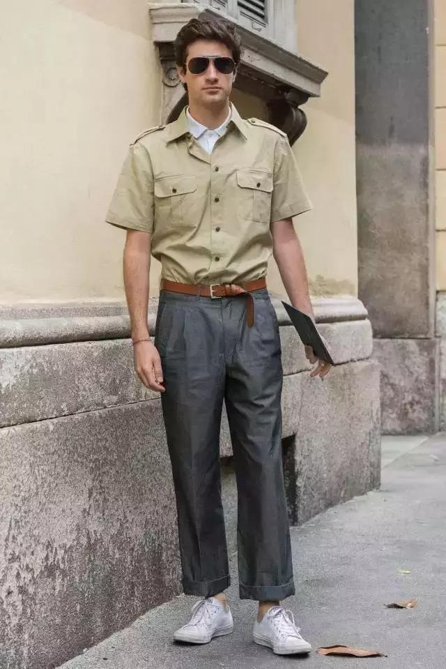 男装痞帅街拍西装杀,街拍成熟男装搭配图