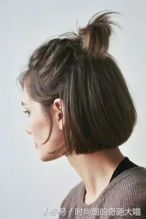 短发女2021流行短发中短发可扎,短发也能如此迷人