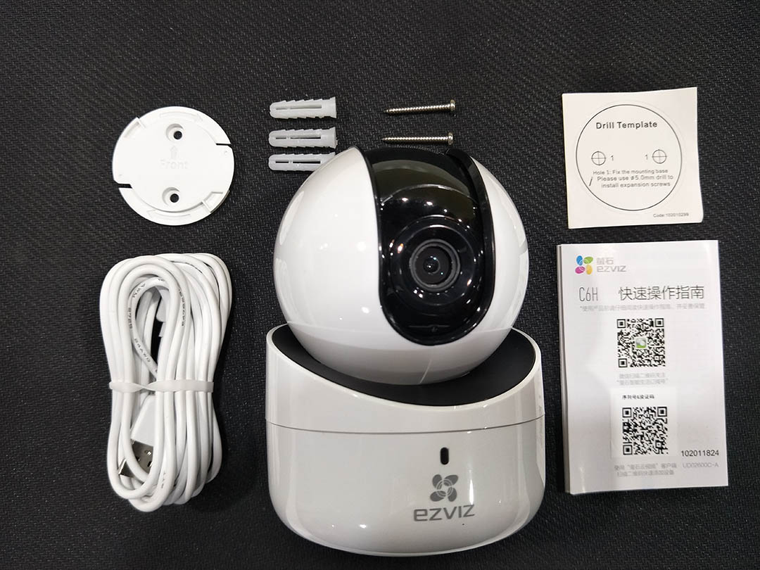 无线监控摄像头萤石c6cn,萤石监控户外夜视高清360旋转