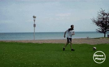 足球如何停高空球视频,如何停好高空球