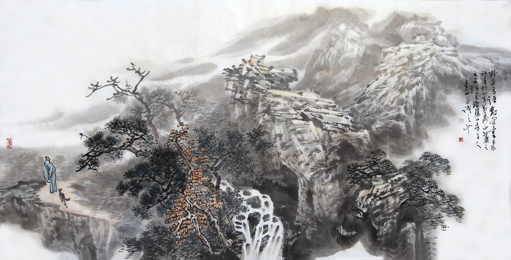 水墨山水画欣赏大全,水墨山水画欣赏贾又福