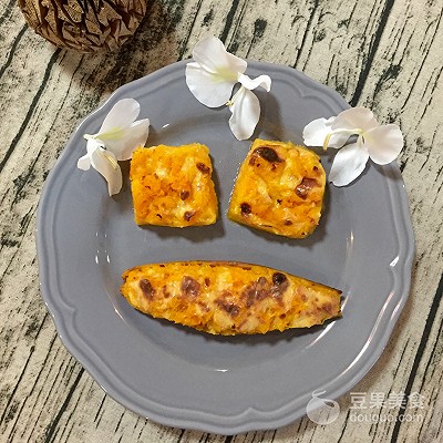 芝士焗红薯微波炉,芝士焗红薯球做法