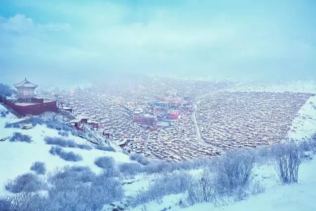 色达冬天摄影,色达冬季