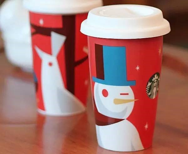星巴克圣诞杯分析,星巴克圣诞红杯变化