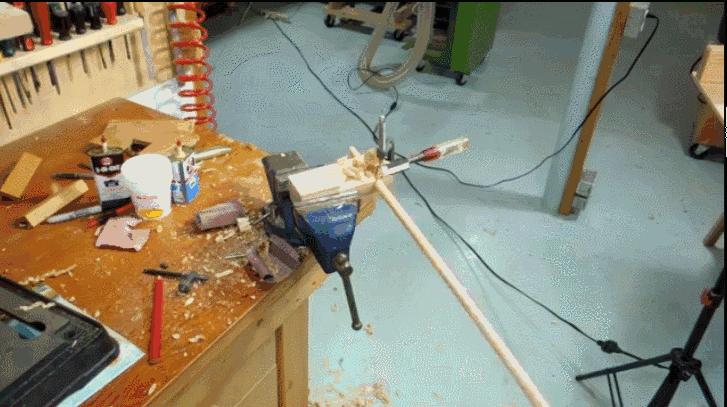 圆棒包尖榫手工制作方法,圆木榫工具的制作