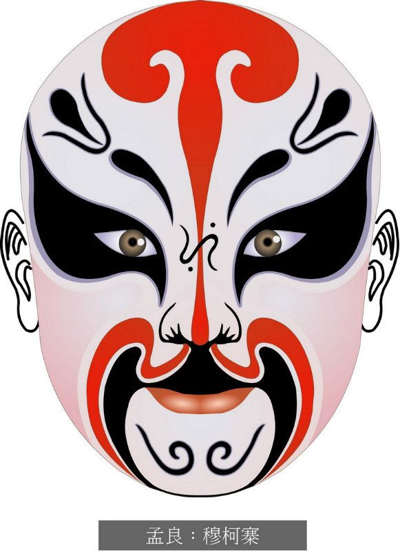 国粹脸谱重组画,国粹创意经典脸谱