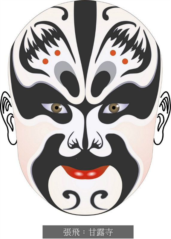 国粹脸谱重组画,国粹创意经典脸谱