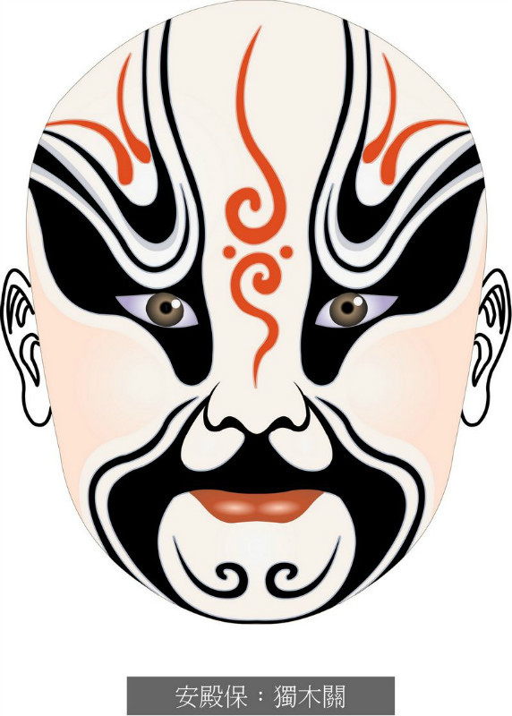 国粹脸谱重组画,国粹创意经典脸谱