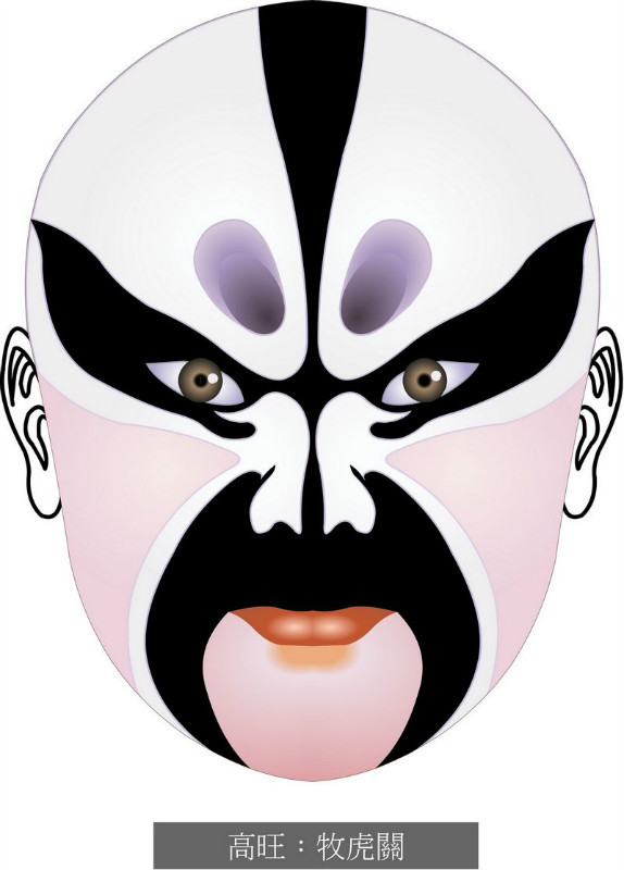 国粹脸谱重组画,国粹创意经典脸谱