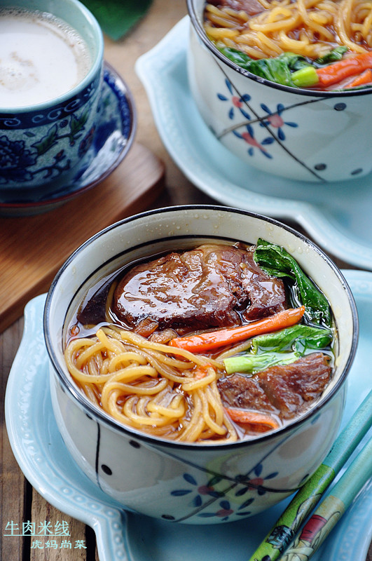 牛肉汤秘制米线,秘制汤底让牛肉米线美到爆