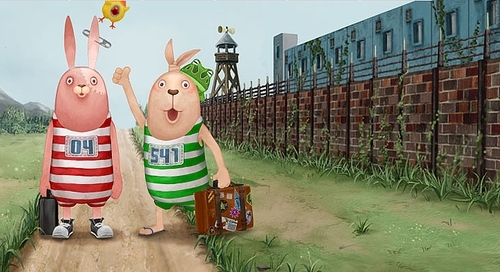 逃亡兔越狱兔游戏视频,越狱兔逃亡兔游戏