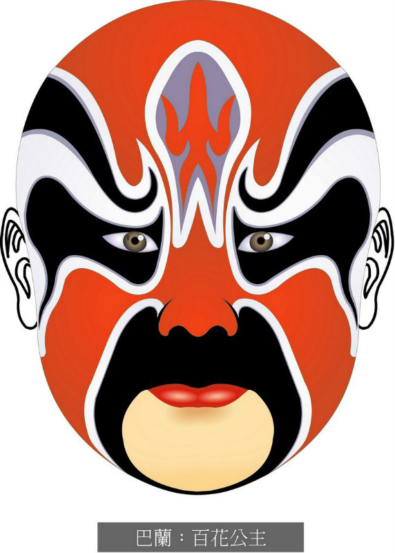 国粹脸谱重组画,国粹创意经典脸谱