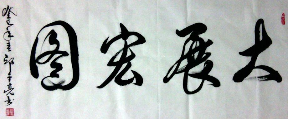 书法大展宏图欣赏,武模凯书法大展宏图