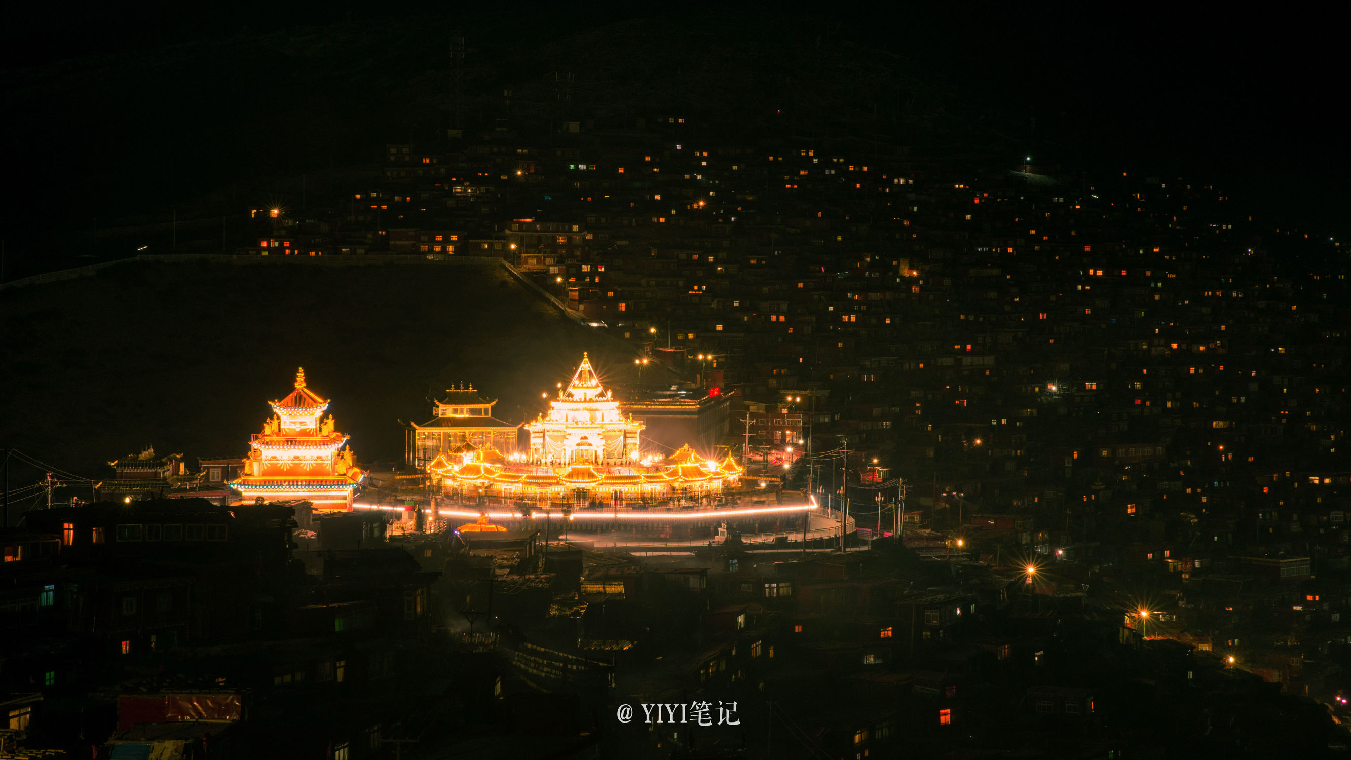 色达的冬天的美景,冬天的色达