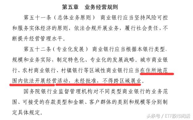 20201016商业银行不能跨区域经营