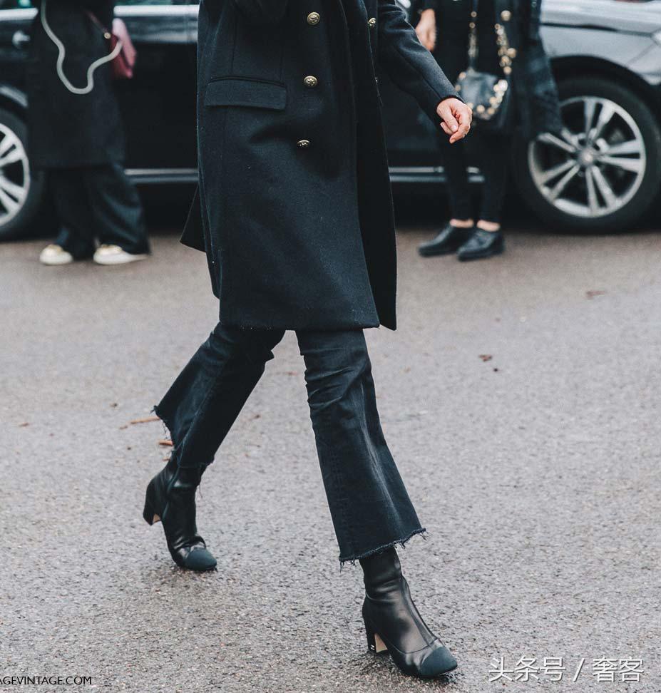 这个冬天必备短靴,冬时尚气质粗跟新款舒适圆头短靴