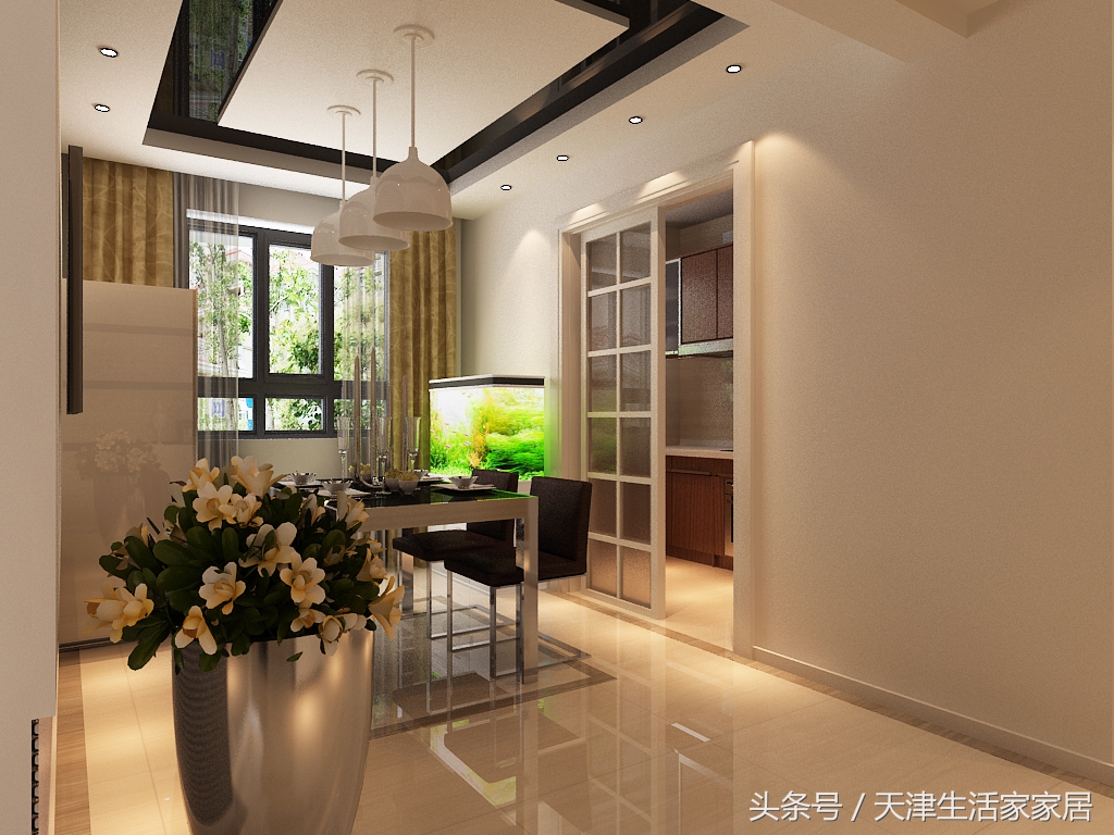 天津生活家装设计,金海岸商品楼147方装修风格