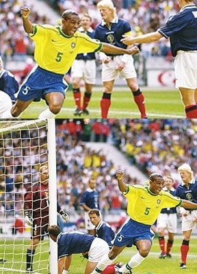 1998年法国世界杯16强对阵图,1998法国世界杯巴西vs摩洛哥