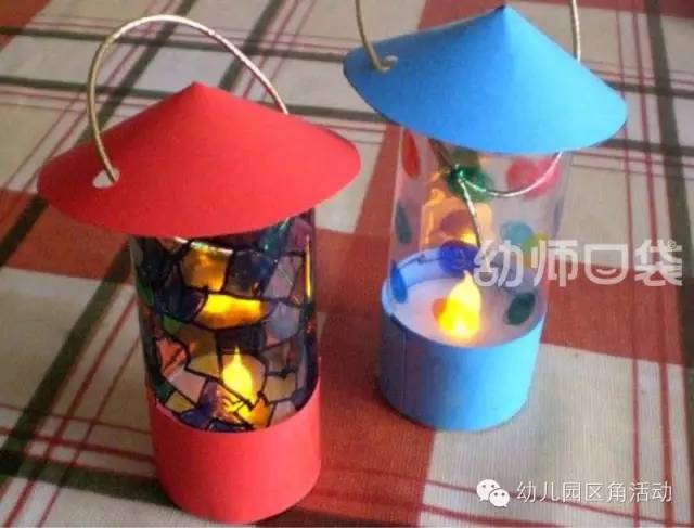 灯笼装饰幼儿园简单漂亮,幼儿园新年手工吊饰环创走廊灯笼