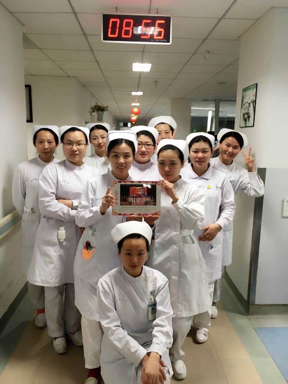 解放军306医院除夕之夜倒计时与正计时