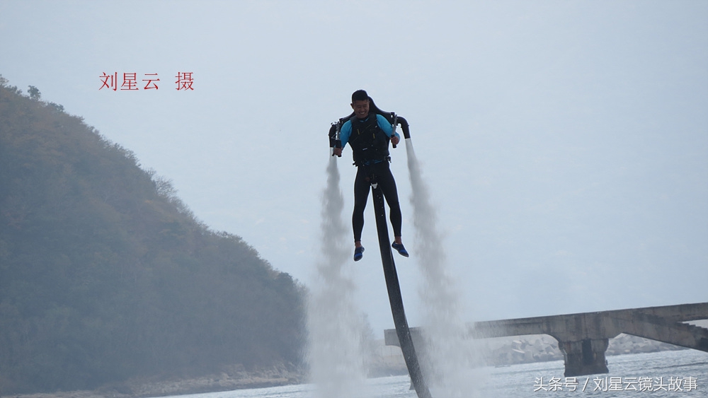 空中滑翔伞三亚,三亚大东海水上飞人