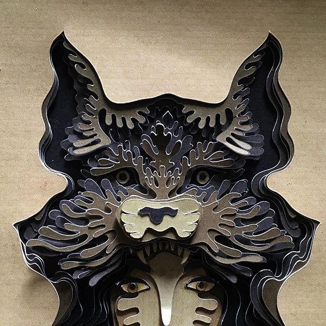 纸艺立体作品,完美世界绘画版