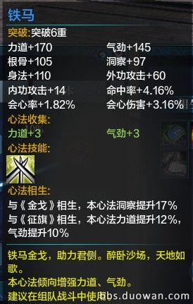 天涯明月刀神威心法前期搭配,天涯明月刀神威心法搭配