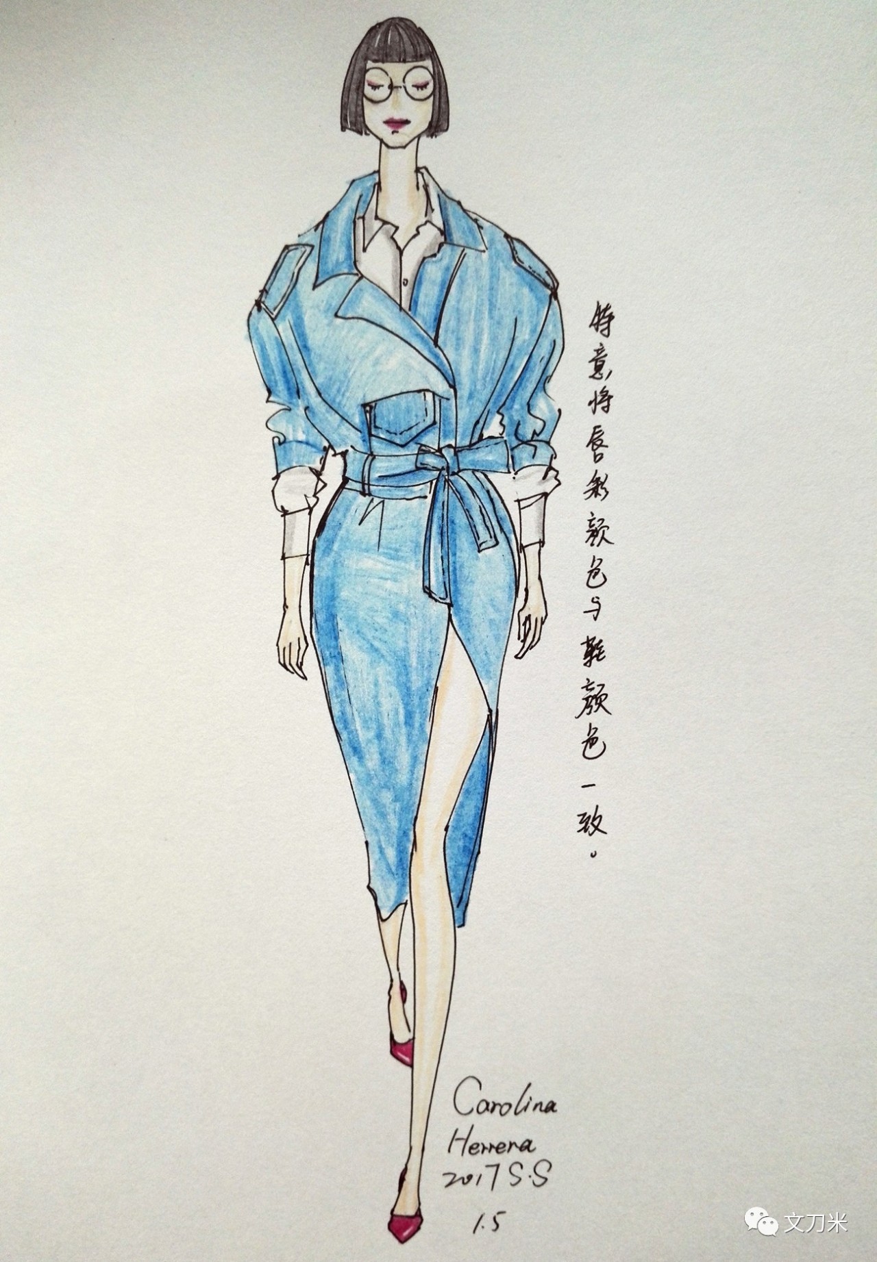 画画怎样穿衣服,风衣穿搭绘画教程
