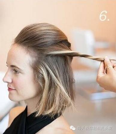 中短发新娘盘发视频,韩式盘发新娘短发纹理