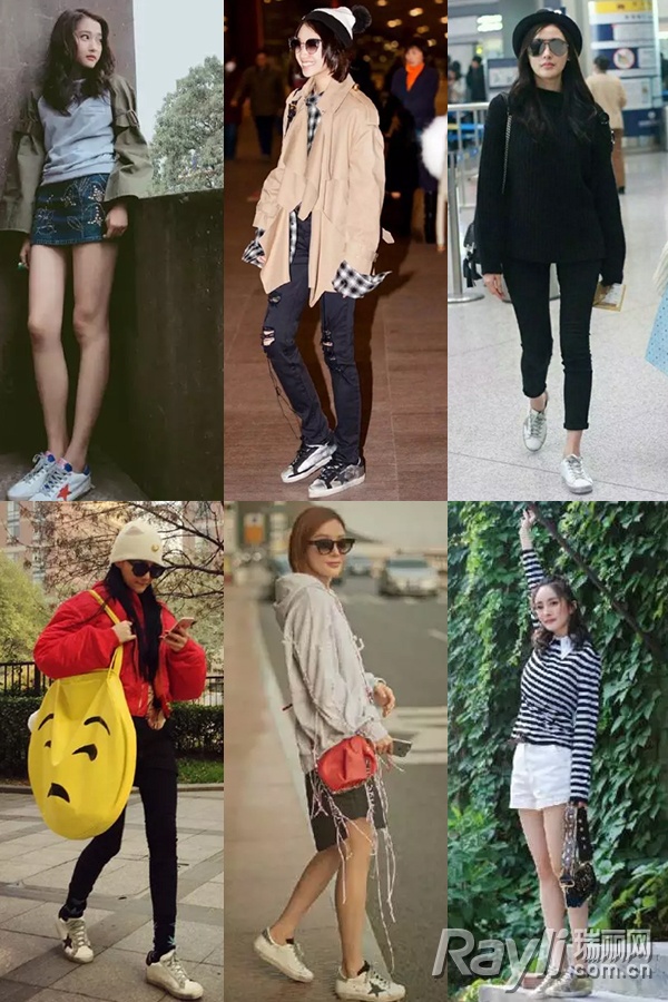 关晓彤马丁靴搭配,关晓彤美体裤老爹鞋穿搭