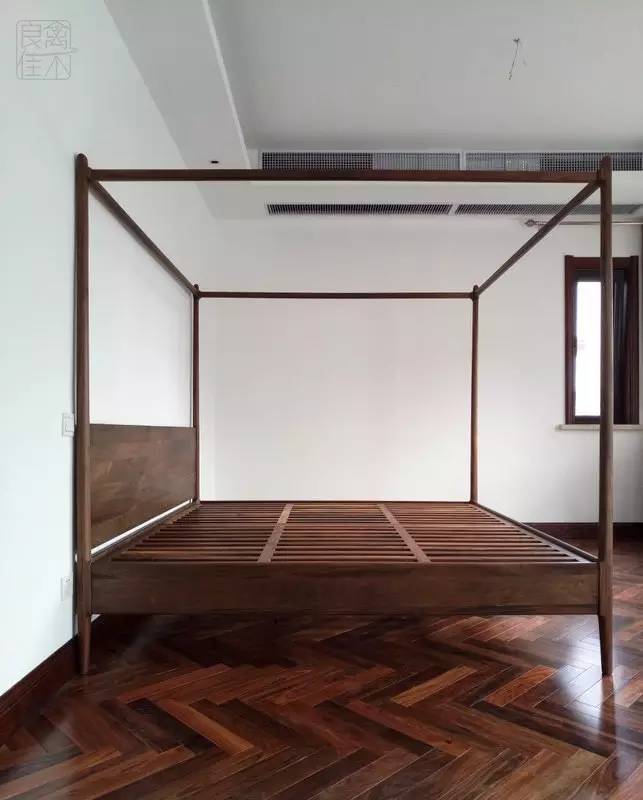 青岛实木定制床,珠海定制简约实木床