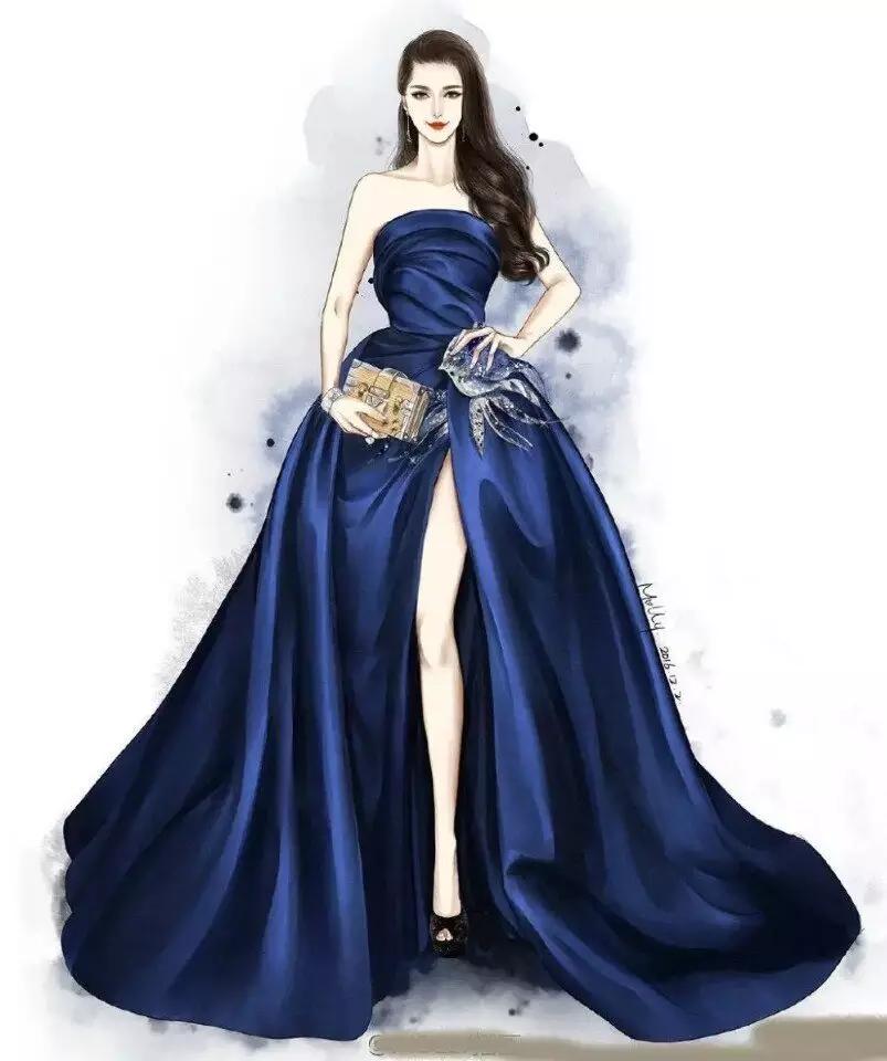 服装设计图稿婚纱,服装设计图稿教程