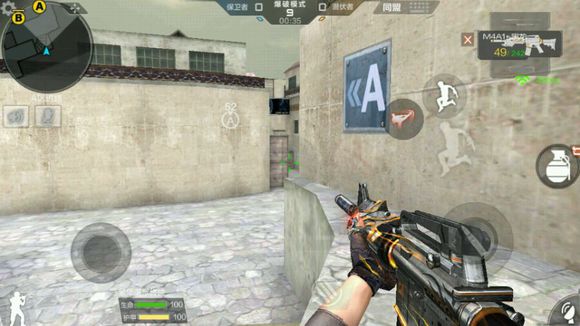 cf手游超实用点位技巧,穿越火线手游沙漠灰b点跳箱技巧
