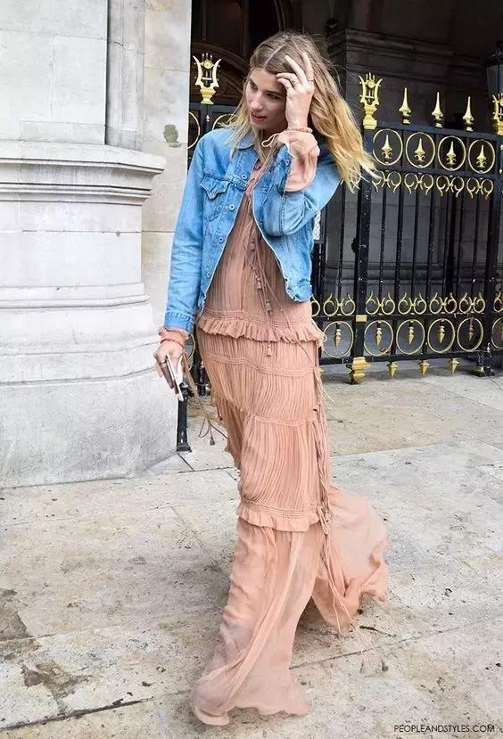 米白色连衣裙纱裙仙气飘飘长款,春天仙气纱裙