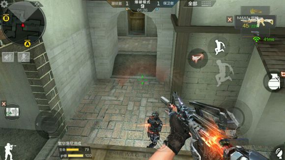 cf手游超实用点位技巧,穿越火线手游沙漠灰b点跳箱技巧