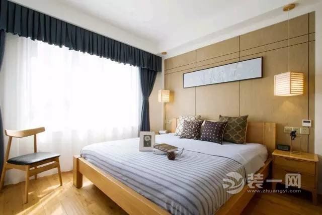 长沙-凯特梅溪紫郡-113平和式风格三居室装修样板间