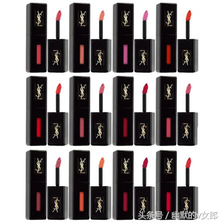 ysl黑管唇釉试色大全集,ysl黑管唇釉试色大全