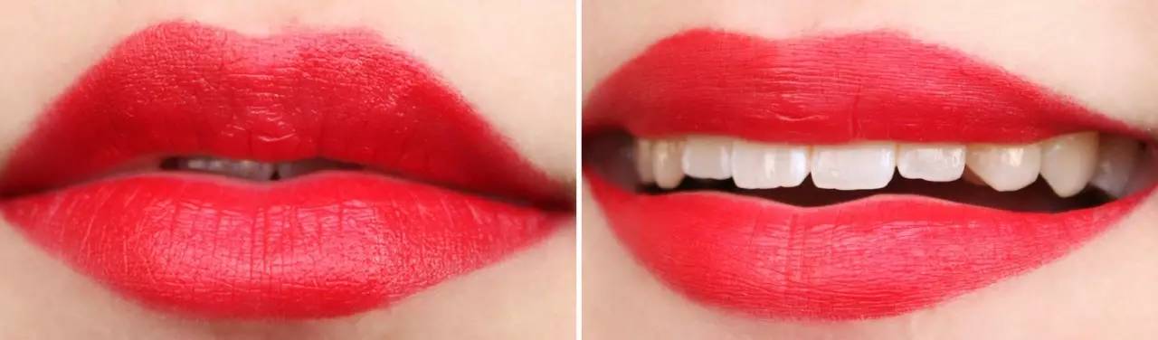 阿玛尼挚爱400和迪奥哑光999,dior999经典正红色口红图片