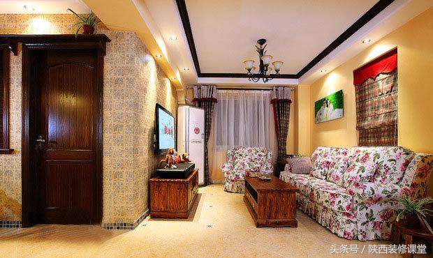 开放式田园风格婚房,小户型现代风格婚房