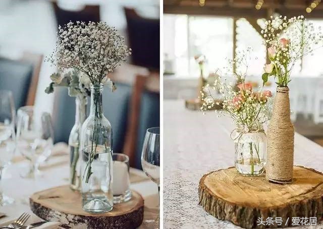 酒瓶摆件大全简单又漂亮,手工玫瑰花花瓶摆件