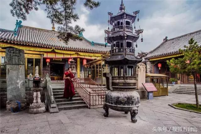 五台山逆朝台徒步照片,去五台山拍照片姿势