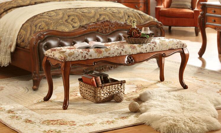 卧室意式极简床尾凳,卧室搭配床尾凳的款式