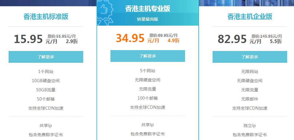 必盛互联折上折香港主机买两年送一年！