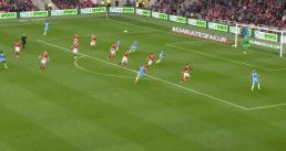 半场-席尔瓦抢射破门米德尔斯堡0-1曼城