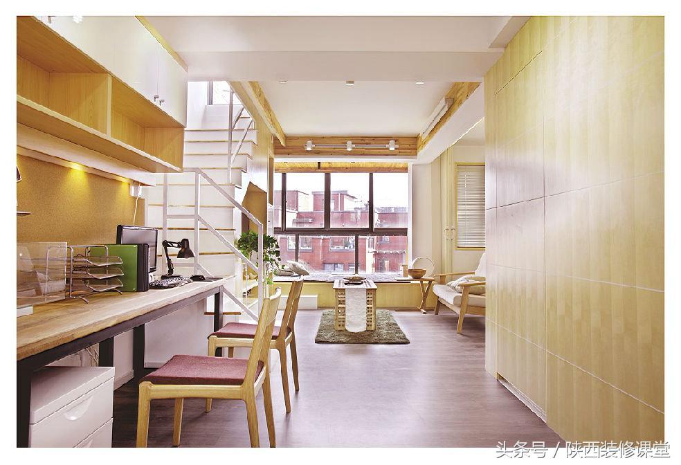 原木风一梯一户,一户一房一厅装修效果图