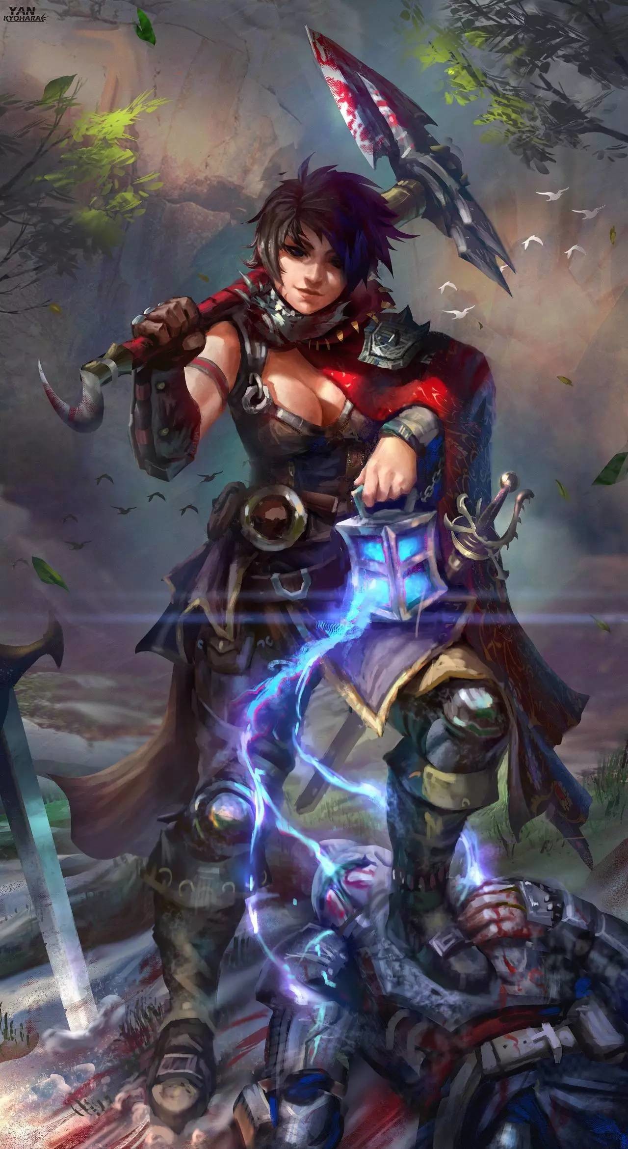 又酷又狂野的人物插画,插画狂野