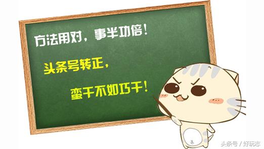 巧干胜于蛮干事半功倍,头条号实战运营技巧