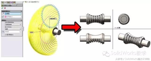 solidworks简单蜗轮画法,solidworks2022版蜗轮蜗杆自动生成