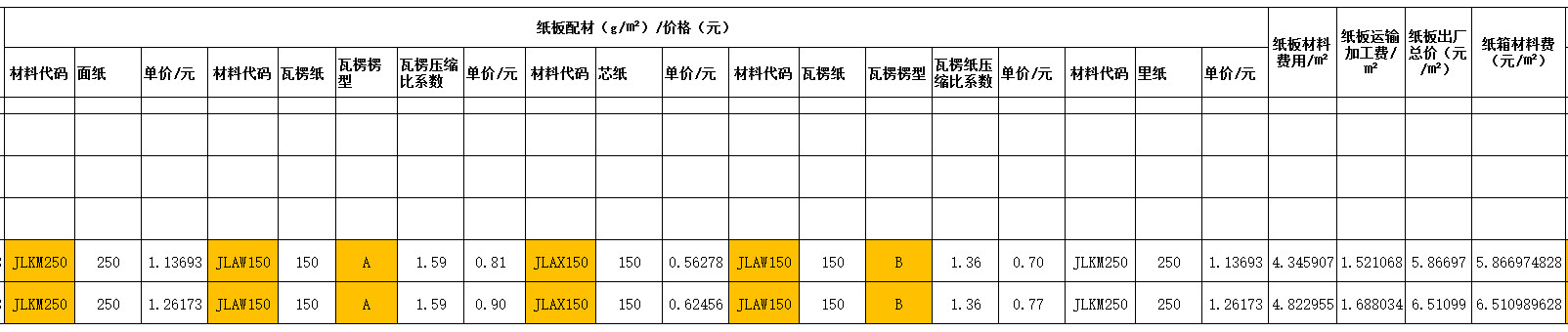 怎么通过excel自动得出纸箱价格,纸箱厂单价公式怎么在excel里设置